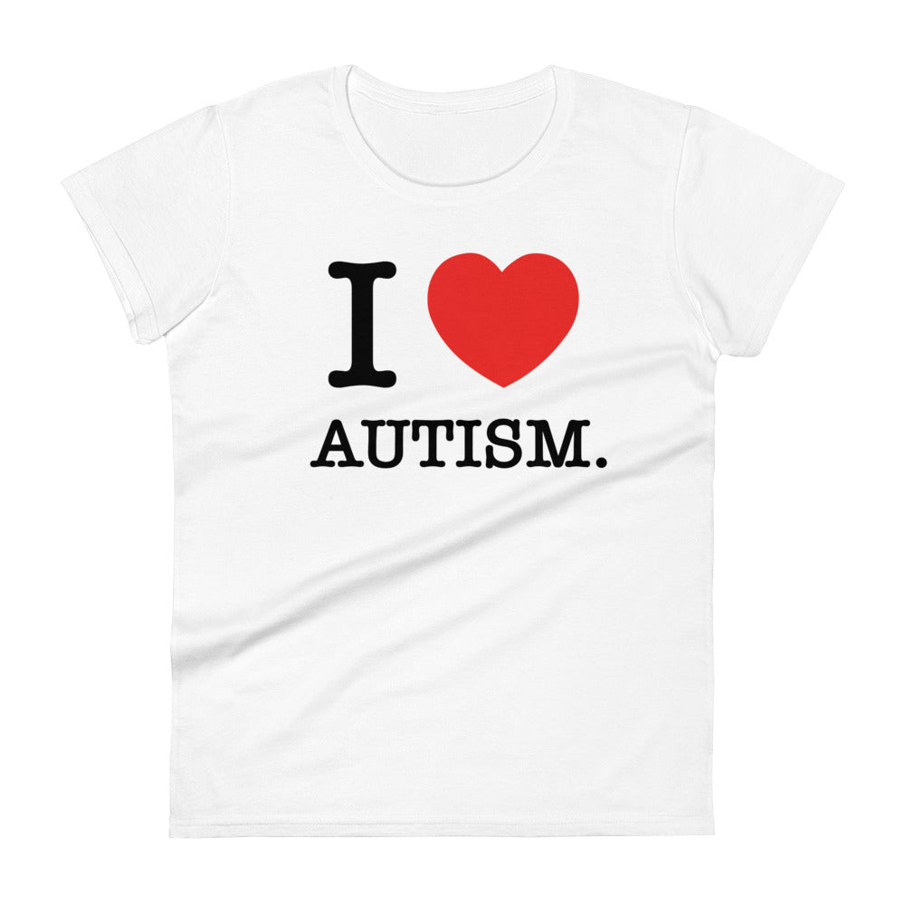 I Love Autism women's tee